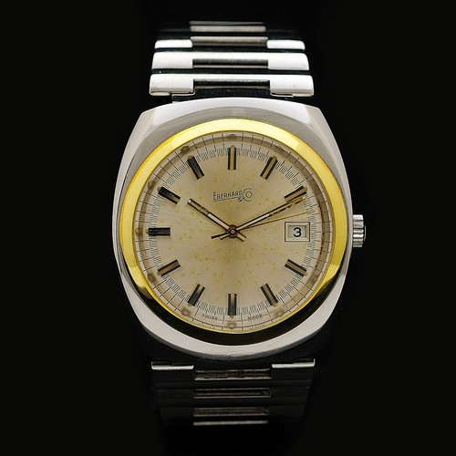 Eberhard 70s steel gold - eberhard,